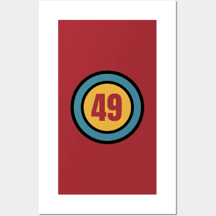 The Number 49 - 49 - forty ninth - 49th Posters and Art